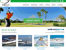 Tablet Screenshot of golfstreamtravel.com
